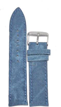 KOLET Padded Denim RPD22BU 22 mm Genuine Leather Watch Strap