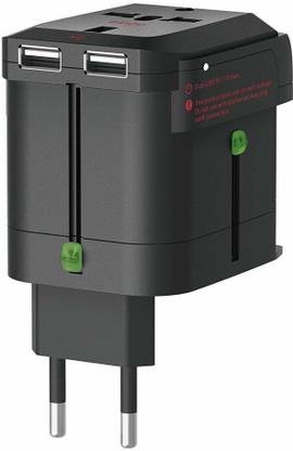Elago Tripshell Worldwide Travel Adapter with Built in Dual USB Charger Port Worldwide Adaptor