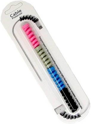 Furious3D USB Rubber Cable Protector set of 4 (Multicolor) Cable Protector