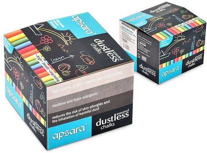 APSARA DUSTLESS CHALKS0961 DUSTLESS CHALK, coloring chalks, chalks stick DUSTLESS CHALK