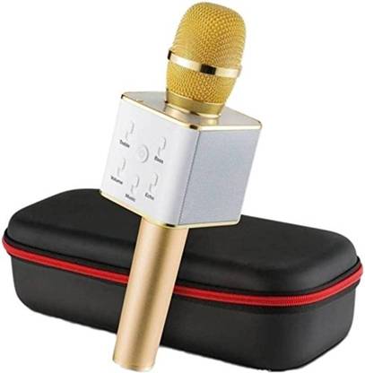 anteya Wireless Mic With Bluetooth Speaker Also Supports IOS,Android,Windows(Gold) Microphone