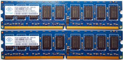 Nanya Desktop DDR2 2 GB (Dual Channel) PC (4GB DDR-2 Genuine Quality Ram 800MHz)
