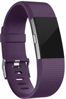 HOUSE OF QUIRK Replacement Bands Compatible for Fitbit Charge 2, Classic & Special Edition Adjustable Sport Wristbands(Watch NOT Included) - Purple Smart Watch Strap