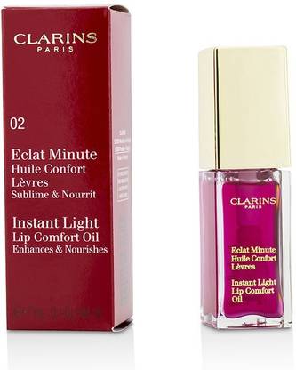 Clarins Paris Eclat Minute Instant Light Lip Comfort Oil - # 02 Raspberry_5375