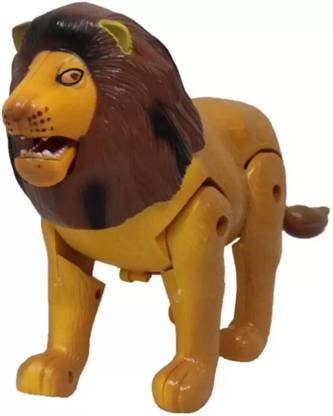 Toy lion musical in real look with light and roar sound for kids