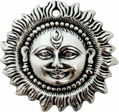Etsi Bitsi Silver Risin sun similling face Decorative Showpiece  -  12 cm