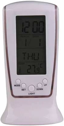 FStyler Digital Alarm Clock with Temperature /Calender Table Clock With Night Led Display Clock