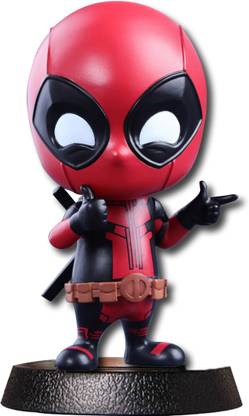 Toy Mela DC Marvel Deadpool Car Dashboard Action Figure Bobble Head With Stand And Box
