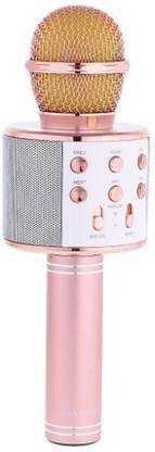ESCHEW WS-858Super Quality Wireless Bluetooth Microphone Bluetooth Speaker Audio Recording for Cellphone Karaoke Mike Microphone