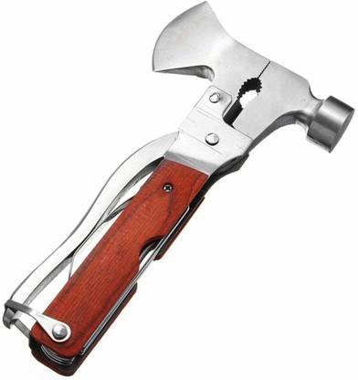 Swiss Gear 10 IN 1 Hammer Multi Functional Hammer Axe Hand Tool Kit Plier Knife Multi Utility Plier
