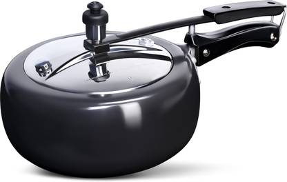 Pritam Pritam By Home Creations Hard Anodised Induction Compatible Pressure Cooker-Alura-3.5 Litre 3.5 L Inner Lid Induction Bottom Pressure Cooker