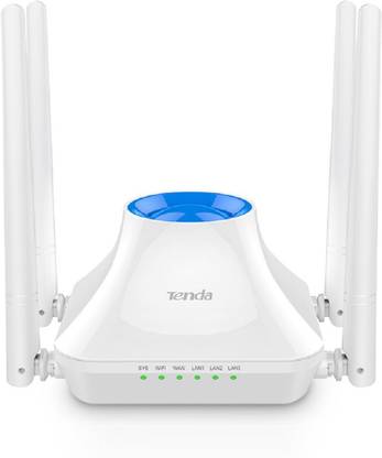 TENDA F6 Wireless N300 Easy Setup (White, Not a Modem) Wireless Router 2.4 GHz 300 Mbps Wifi Speed Single Band External Antenna Ethernet (Cable Broadband)