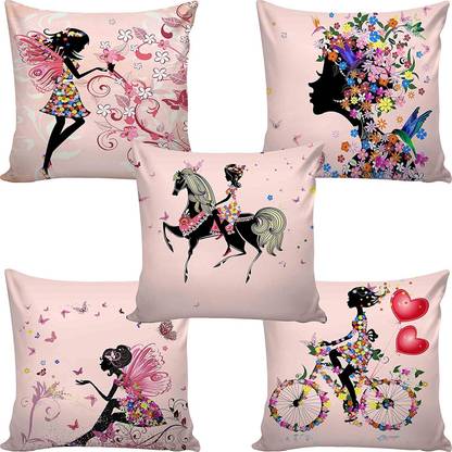 DEHATI STORE Jute Cushions & Pillows Cover