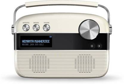 saregama carvaan Carvaan Bengali Bluetooth Laptop/Desktop Speaker/FM Radio (Prorcelain White, Stereo Channel) FM Radio