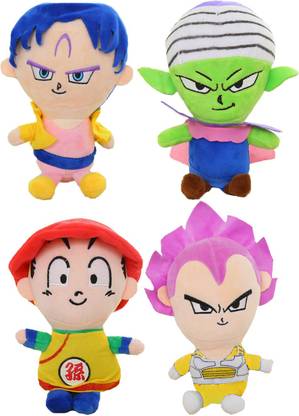 smart anime buy Dragon Ball Z DBZ Set Of 4 Pcs. God Goku, Gohan, Vegeta, Piccolo 20-26 Cms. Soft Toy Plush Stuffed Toys  - 26 cm