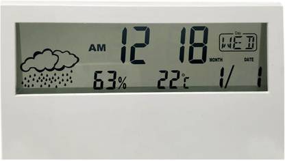 Brandroot Digital See Through Transparent Table LCD Alarm Clock