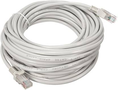 DazzelOn Ethernet Cable 30 m 30 Meter Cat6 Ethernet Lan Cable Grey Network Internet Patch Cord 95ft