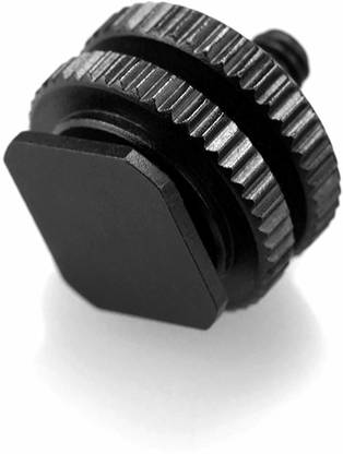 SHOPEE Durable Pro 1/4" Mount Adapter for Tripod Screw to Flash Hotshoe camera and monitor Flash Shoe Adapter
