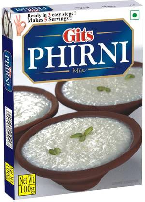 Gits Instant Phirni Dessert Mix, 100g (Pack of 2 include delivery charges By PadelaSuperStore) 100 g