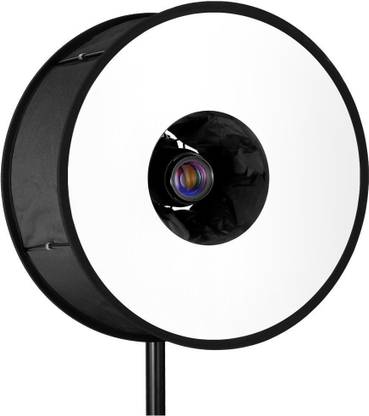 Techzere 45cm/18” Round Universal Collapsible Magnetic Ring Flash Diffuser Soft Box for Speedlite Flashlight for Macro and Portrait Photography Octagonal Softbox