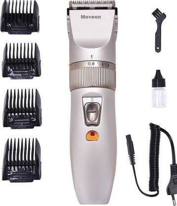 MoveOn Mht-27-C Professional hair clipper for men (silver) Trimmer 45 min  Runtime 4 Length Settings