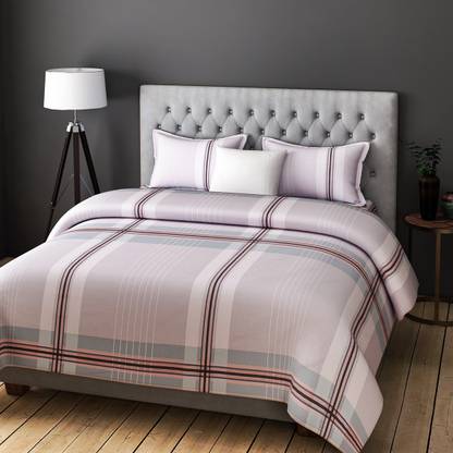 Rago 200 TC Cotton Double Checkered Flat Bedsheet