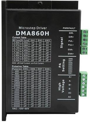 Robodo DMA860H Digital Stepper Motor Driver with micro stepping 24 to 80V 7.2A Motor Control Electronic Hobby Kit