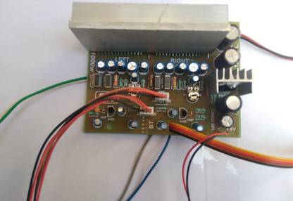 SS Sales Sanyo 4440 Ic Dx-1000 Super DELUXE 1000W DIY Stereo Audio Board Bass Treble Balance Amplifier Circuit Kit , Assembled With High Quality Components + ( Bluetooth FM USB AUX Card MP3 Stereo Audio Player Decoder Module Kit with Remote for Audio Amplifier DIY ) Sound Recorder and Sound Circuit Electronic Hobby Kit
