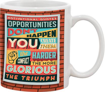Thirsty Guys Motivational Quote Ceramic Coffee Mug