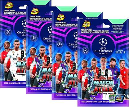Topps India UEFA Champions League TCG Collection Multipack 2018/19 - (Pack of 4)