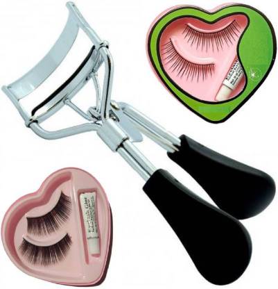 ShopiMoz Combo of Eyelash Curler and False Eyelashes (Pack of 2)