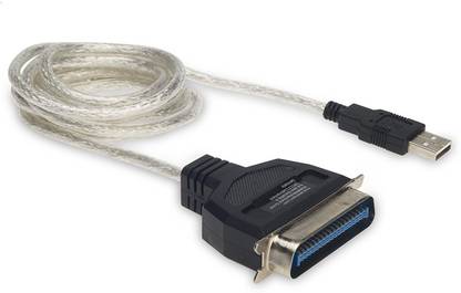 UltimaCords&Cables Power Cord 1.5 m USB to Parallel IEEE 1284 Printer Cable Adapter 36 pin.