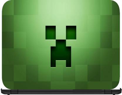 VGTECH Minecraft Background Graphics Green 21194 Vinyl Reusable Laptop Skin Compatible for 15.6 inch