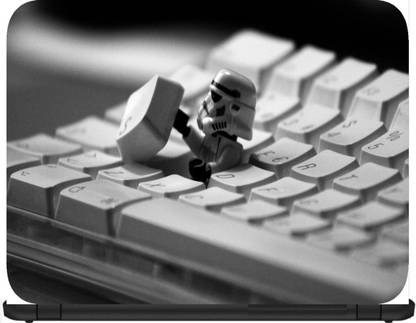 VGTECH Keyboard Robot Bw Clone Lego 27558 Vinyl Reusable Laptop Skin Compatible for 15.6 inch
