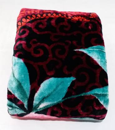 Signature Blankets Floral Single Mink Blanket for Heavy Winter