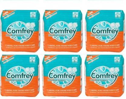 Comfrey Pant Style Easywear Diaper Pants for Unisex (X-Large) 10 Pcs/Pack, Size - 35 inches - 47 inches (Pack of 6) Adult Diapers - XL
