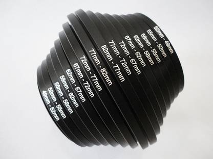 SHOPEE Lens Filter Step Up And Step Down Rings Set 16Pcs 49 mm-82 mm And 82 mm-49Mm As Hood Step Up Ring