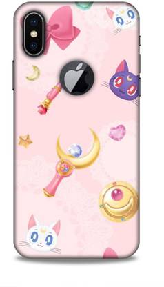 HEMKING Back Cover for Iphone X Logo Cut Pattern