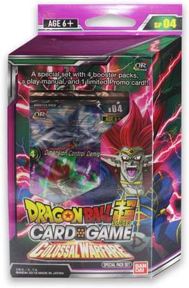 Dragon Ball Z Super Colossal Warfare Series 4 TCG Special Pack