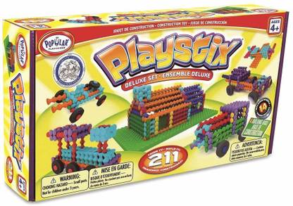 Popular Playthings Playstix Deluxe Set (211 Pieces)
