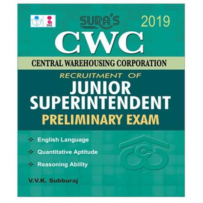 CWC (Central Warehousing Corporation) Junior Superintendent (Preliminary) Exam Books