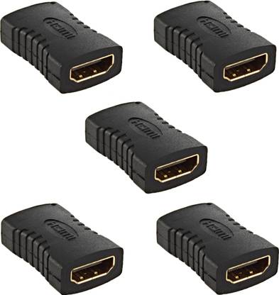 रिवर फॉक्स HDMI Female to Female Coupler Jointer Gender Changer (PACK OF 5) HDMI केबल