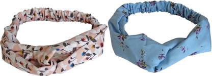 TIED RIBBONS Floral Turban Twist Knot Hairbands for Women and Girls Head Band