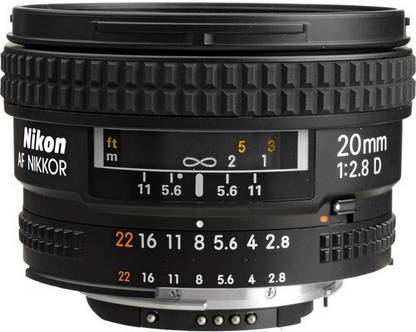 NIKON AF Nikkor 20mm f/2.8D Wide-angle Prime  Lens