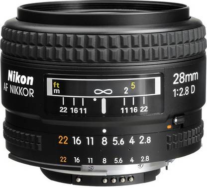 NIKON AF Nikkor 28mm f/2.8D Wide-angle Prime  Lens
