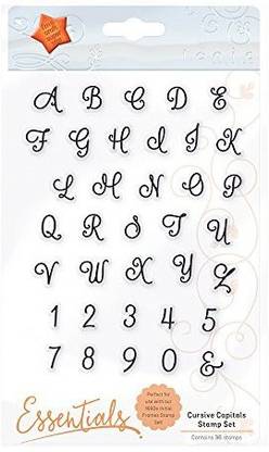 Tonic Studios Clear Stamps-Cursive Capitals