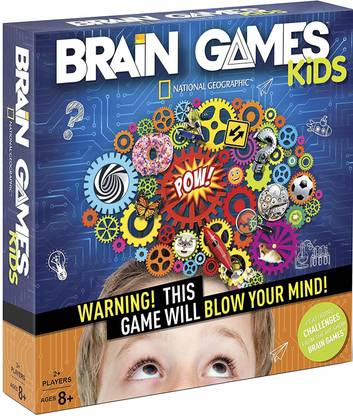 Buffalo Games BRAIN GAMES KIDS - Warning! This Game Will Blow Your Mind!