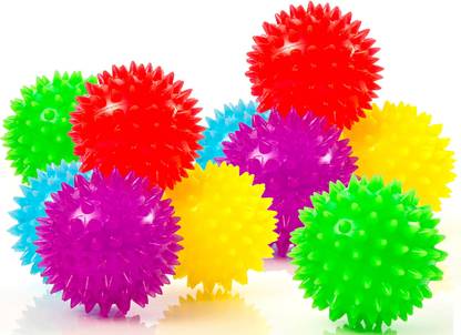 Impresa Products 10-Pack Of Spiky Sensory Balls - Squeezy And Bouncy Fidget Toys / Sensory Toys - Bpa/Phthalate/Latex-Free