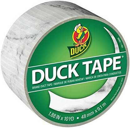 Shurtech Duck Brand 241787, Printed Duct Tape, 1.88 Inches X 10 Yards, Marble, Single Roll (Pack Of 6)