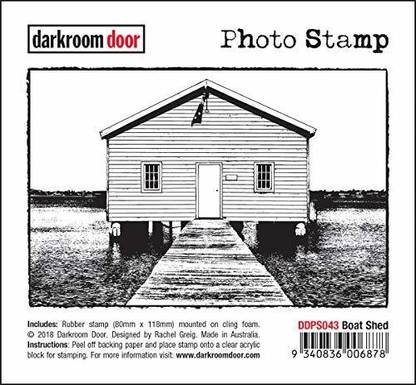 Darkroom Door Cling Stamp 4.6"X3.2"-Boat Shed